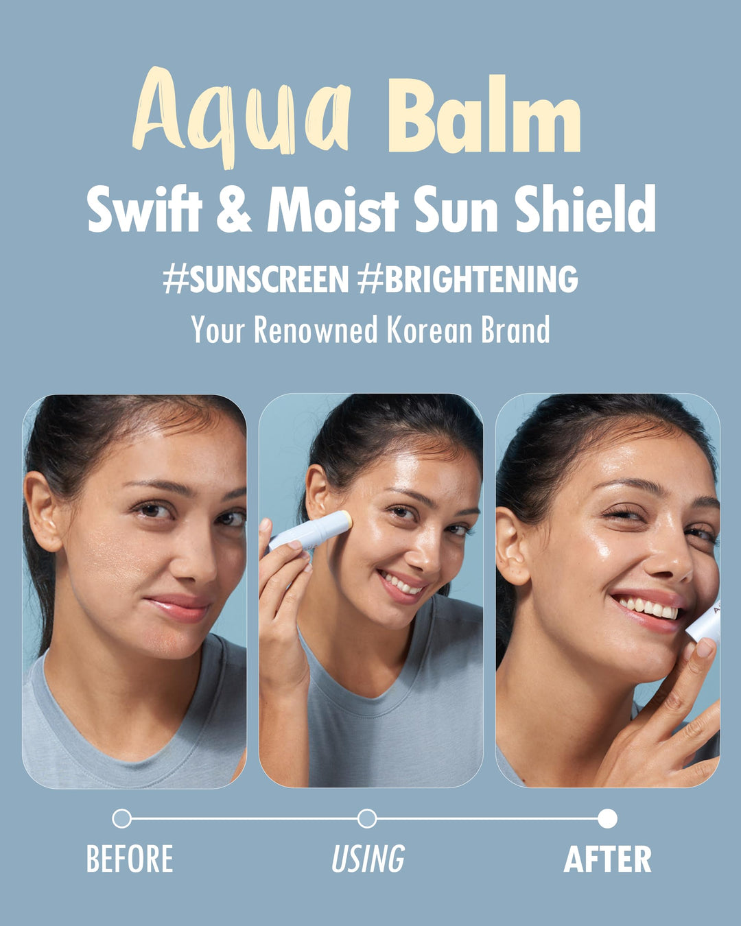 KAHI Kisstin Balm - Skin-Refining Face Moisturizer & Makeup Stick | Nourishing Beauty Moisturizer Stick | Makeup-enhancing Glow Balm (0.32 oz)