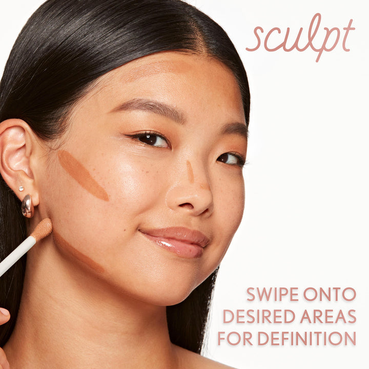COVERGIRL TruBlend Sun &amp; Sculpt Bronzing Glow Serum, Buildable, Radiant Glow, Wand and Pump Applicator