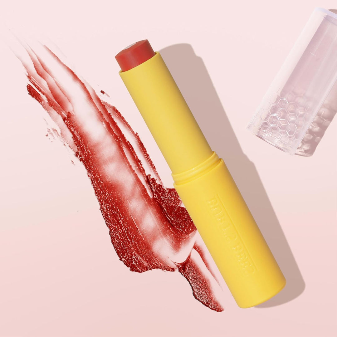 مرطب شفاه ملون ومُعزز من بيرتس بيز، مرطب شفاه ملون ومرطب بفيتامينات C و E و F الأساسية، مرطب شفاه يدوم 24 ساعة مع شمع العسل من مصادر مسؤولة، طبيعي 100%، قطعة واحدة، 0.16 أونصة.