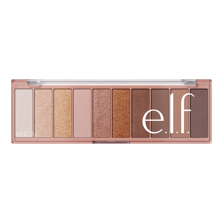 e.l.f. Perfect 10 Eyeshadow Palette, Ten Ultra-pigmented Neutral Shades, Blendable Formula, Vegan & Cruelty-free