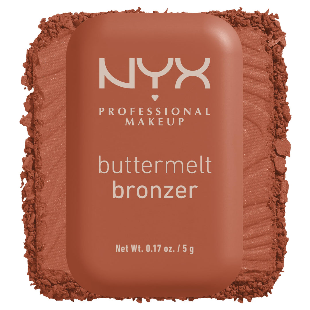 NYX PROFESSIONAL MAKEUP Matte Buttermelt Bronzer, Longwear Face Makeup with Up to 12 Hours of Wear, Vegan Formula 0.17 Ounce