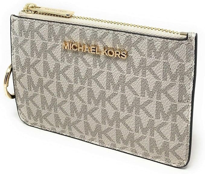 Michael Kors Jet Set Travel Small Top Zip Coin Pouch with ID Holder Saffiano Leather - Multiple Colors!!