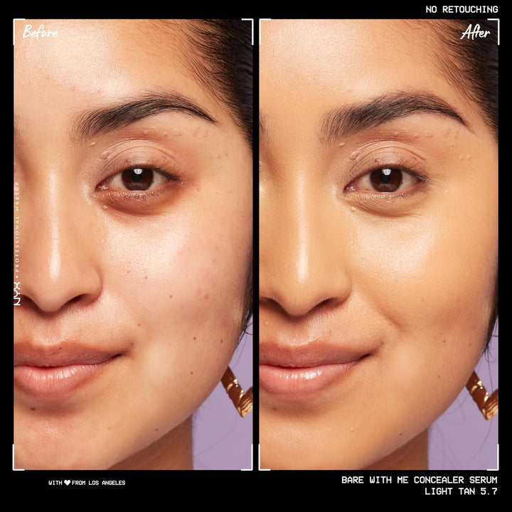 NYX PROFESSIONAL MAKEUP Bare With Me Concealer Serum, Concealer Makeup For Up To 24Hr Hydration