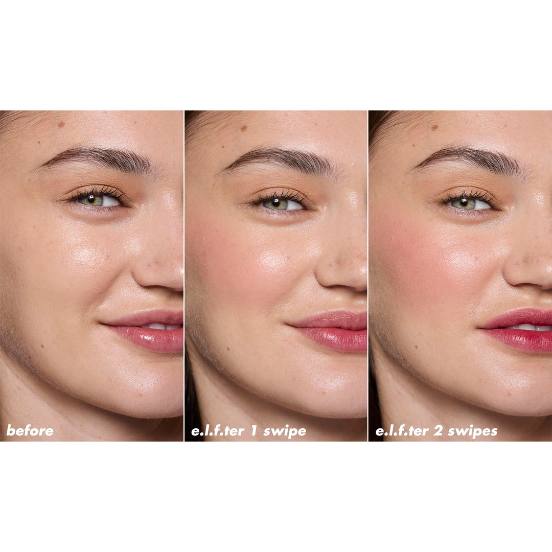 e.l.f. Sheer For It Blush Tint, Multi-Use, Long-Lasting Lip & Cheek Makeup, Creates A Natural Flush Finish, Vegan & Cruelty-Free