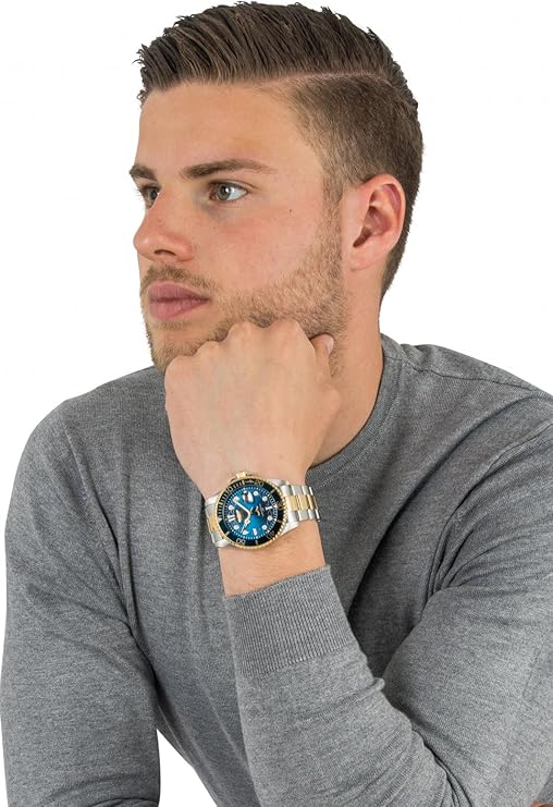 Invicta Mens Pro Diver Quartz Watch, Two Tone, 30021