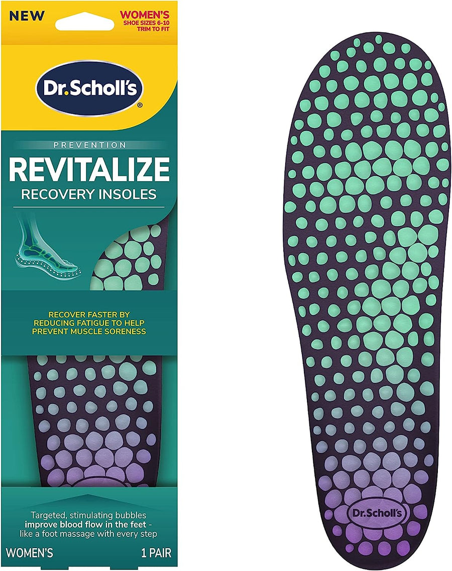 Dr. Scholl's Revitalize Recovery Insoles, 1 Pair Improve Recovery Faster by Reducing Fatigue in Any Shoe, Trim to Fit Inserts - 3alababak