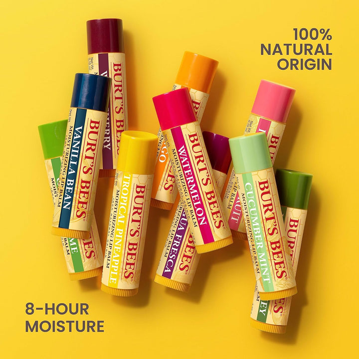 Burt's Bees Lip Balm - Original Beeswax, Lip Moisturizer With Responsibly Sourced Beeswax, Tint-Free, Natural Origin Conditioning Lip Treatment, 0.15 oz - 1 Count