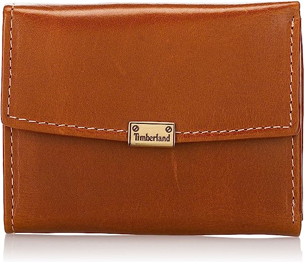 Timberland Women's Leather RFID Small Indexer Snap Wallet Billfold - 3alababak