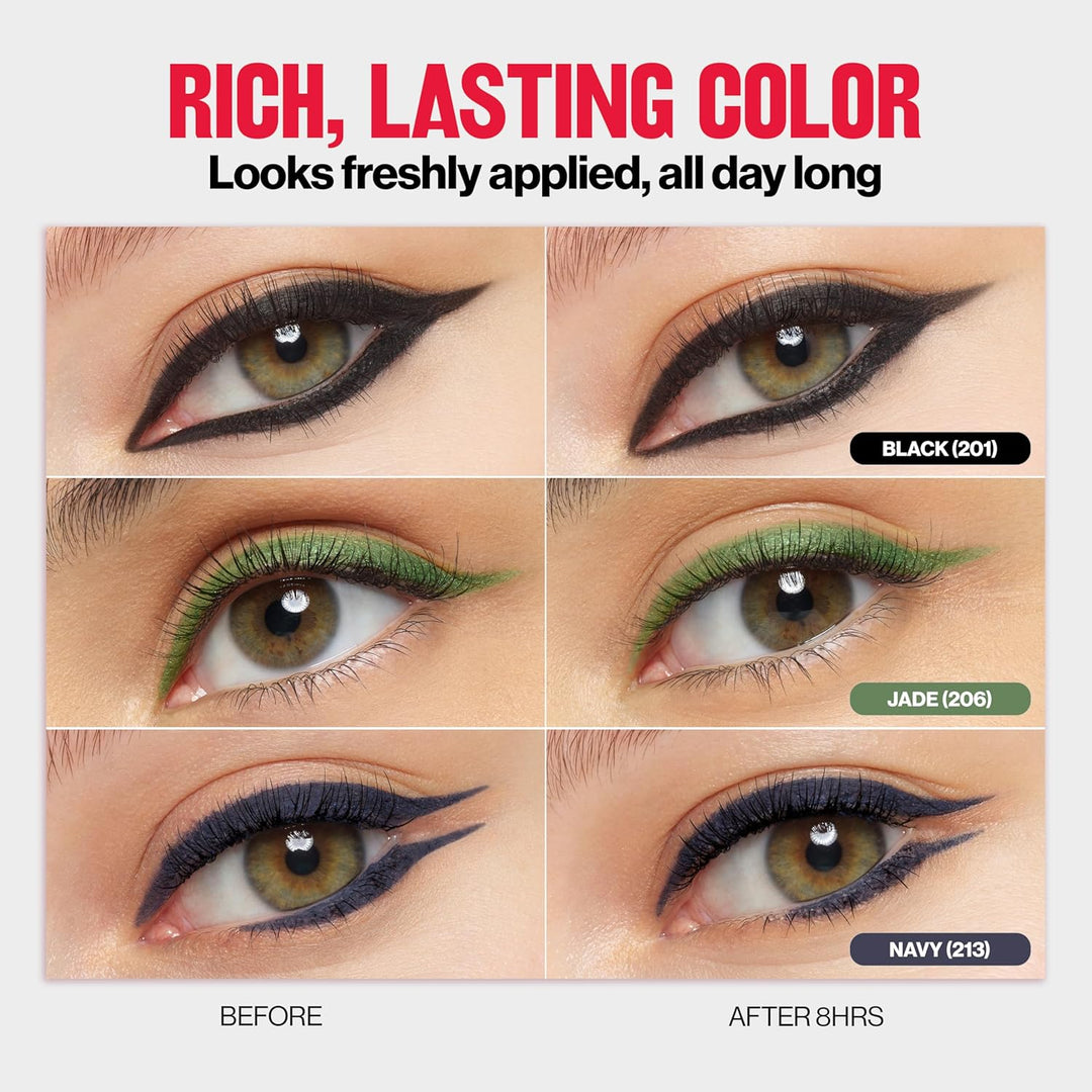 Revlon ColorStay Pencil Waterproof Eyeliner, Smudge-Proof, Eye Makeup with Built-In Sharpener, 201 Black, 0.01