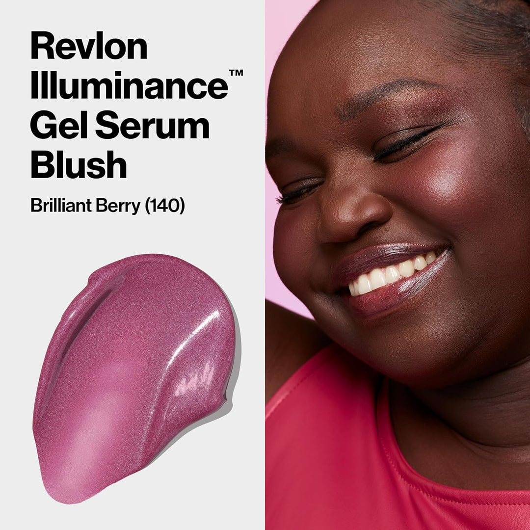 Revlon Illuminance Gel Serum Blush, Visibly Plump Cheeks, Dewy Finish and Hydrates All Day