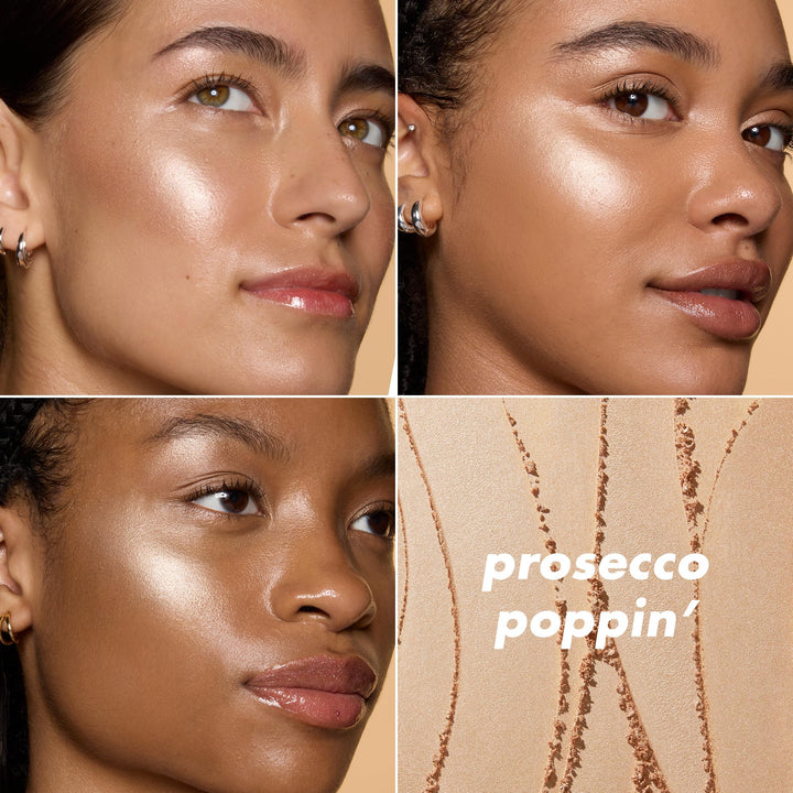 e.l.f. Halo Glow Silky Powder Highlighter, Long-Lasting Luminous Finish, Cake-Resistant With Micro-Shimmer, Vegan & Cruelty-Free