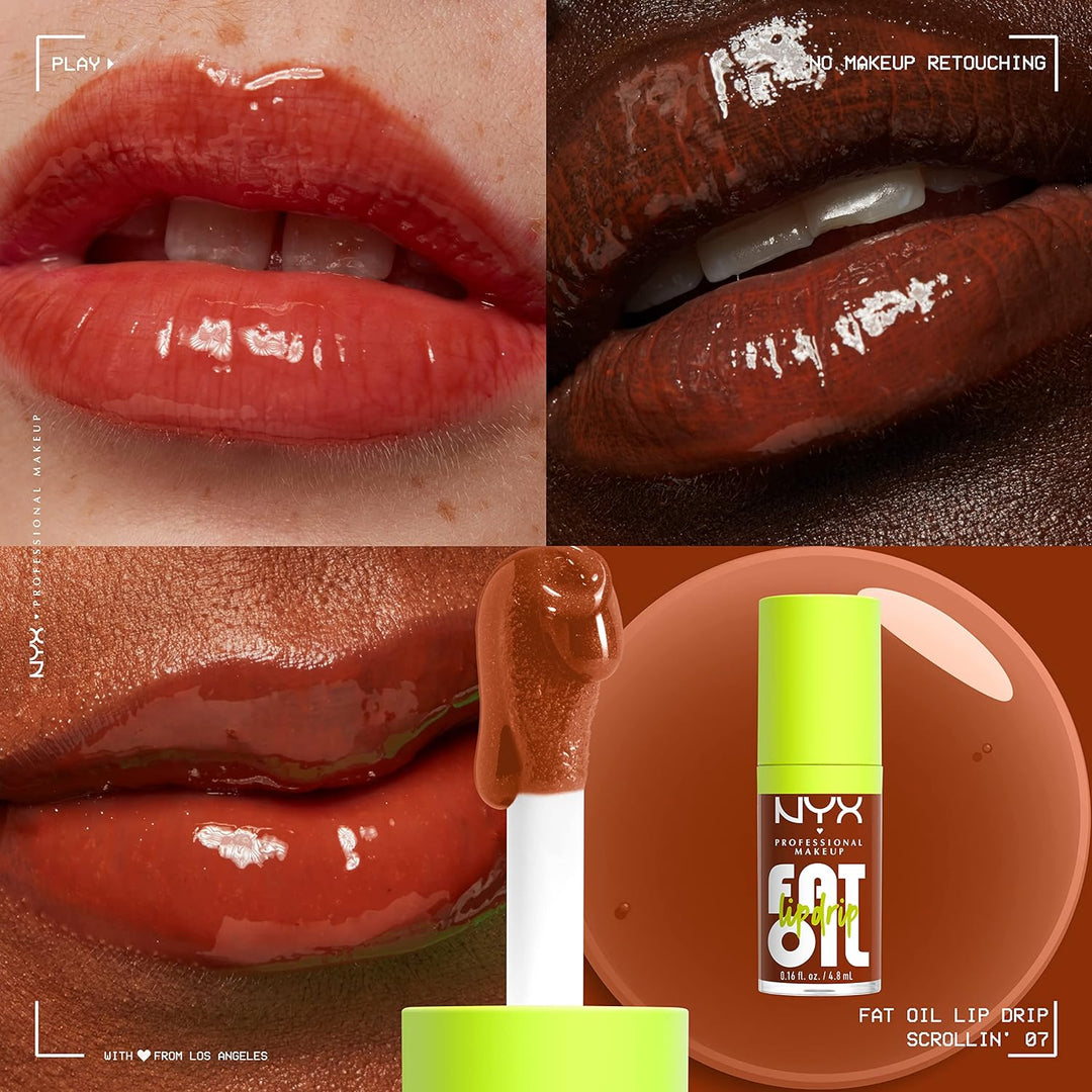 NYX PROFESSIONAL MAKEUP Fat Oil Lip Drip, Moisturizing, Shiny and Vegan Tinted Lip Gloss