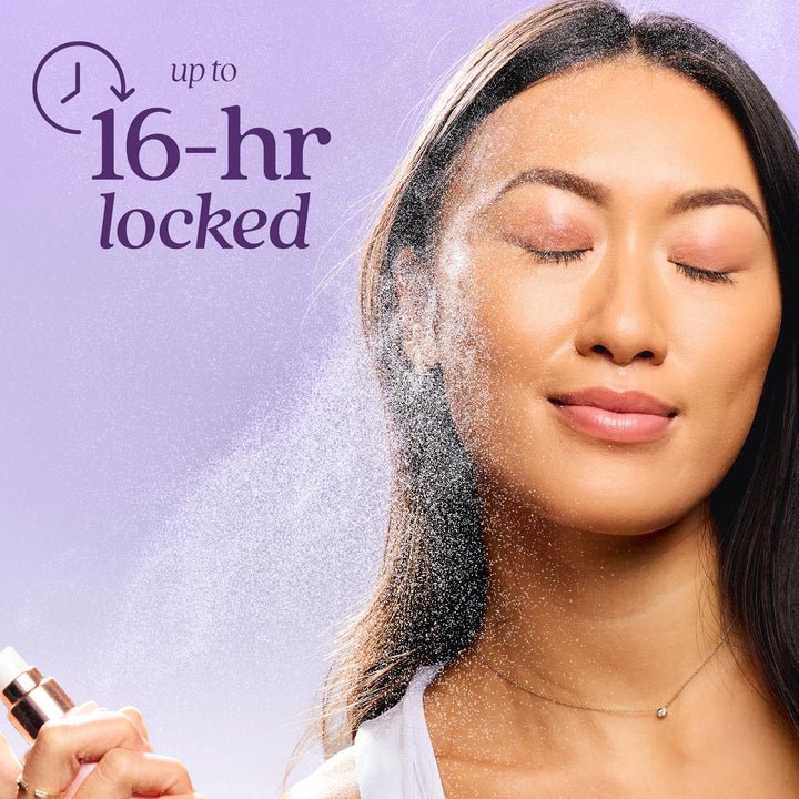 tarte Life Lock Hydrating Setting Spray – 10-in-1 Weightless Mist with Hyaluronic Acid to Hydrate &amp; Lock Long-Lasting Makeup, Waterproof, Sweatproof &amp; Transfer-Resistant, Vegan &amp; Cruelty Free