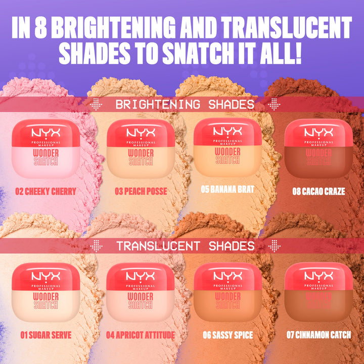 NYX PROFESSIONAL MAKEUP Wonder Snatch Setting Powder, Lifting Loose Powder With Up To 16HR Wear