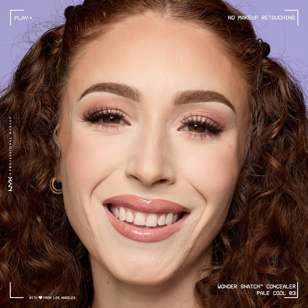 NYX PROFESSIONAL MAKEUP Wonder Snatch Concealer, Brightening, Lifting &amp; Snatching Full Coverage Makeup Concealer with 24HR Wear, Vegan &amp; Cruelty Free - Fair