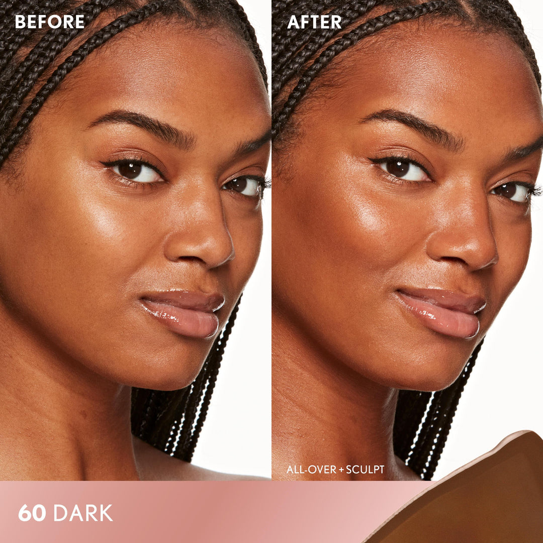 COVERGIRL TruBlend Sun &amp; Sculpt Bronzing Glow Serum, Buildable, Radiant Glow, Wand and Pump Applicator