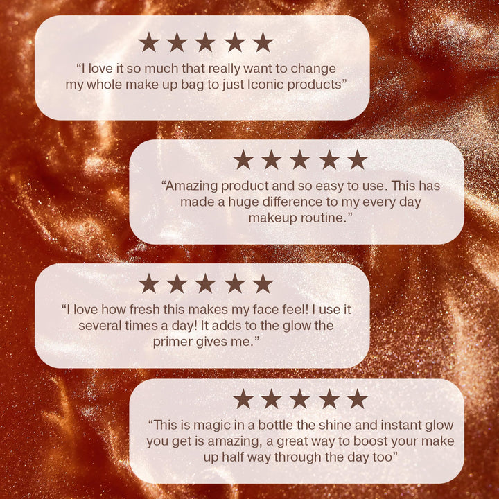 ICONIC LONDON Prep-Set-Glow Makeup Setting Spray | لمسة نهائية متوهجة، 4.22 أونصة سائلة