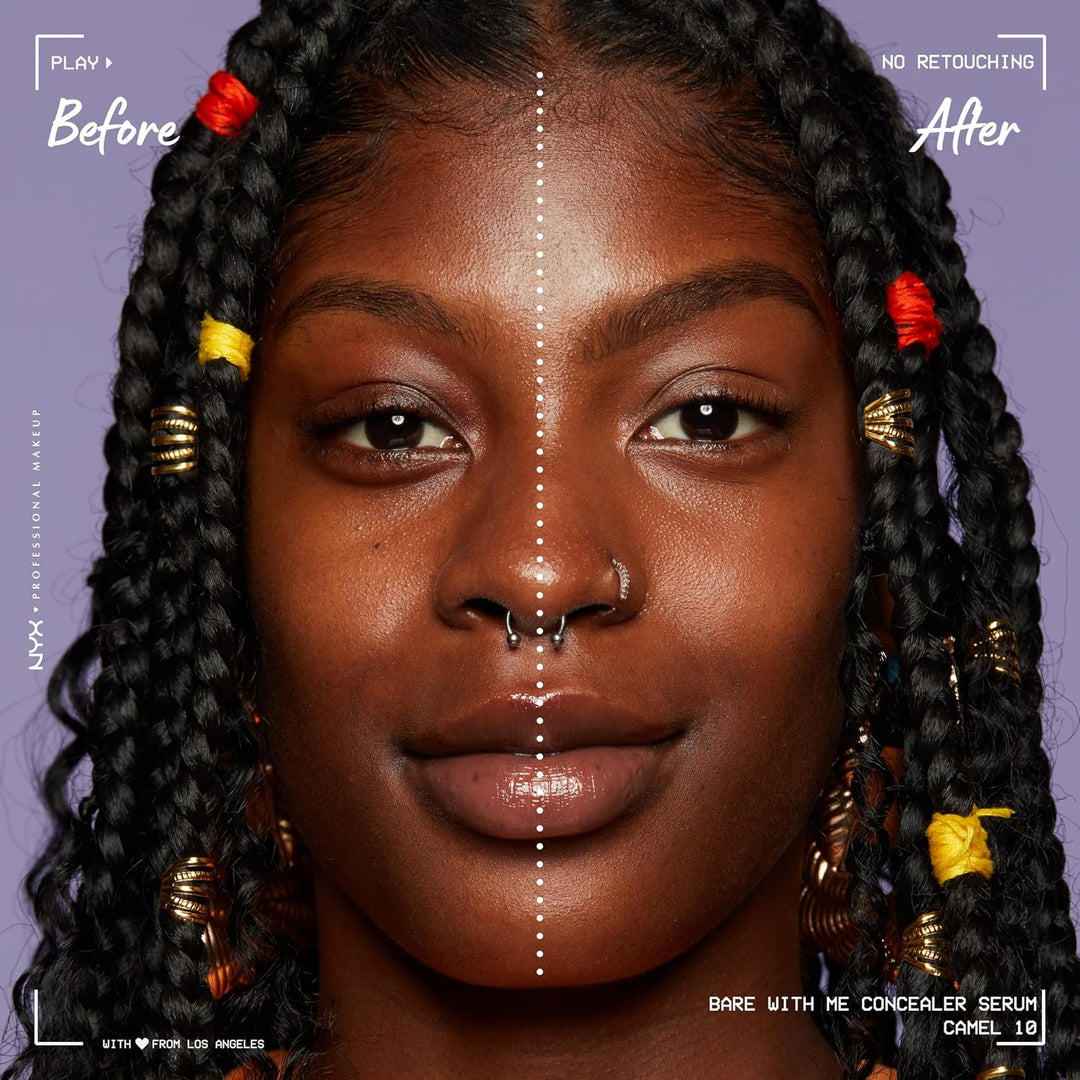 NYX PROFESSIONAL MAKEUP Bare With Me Concealer Serum, Concealer Makeup For Up To 24Hr Hydration