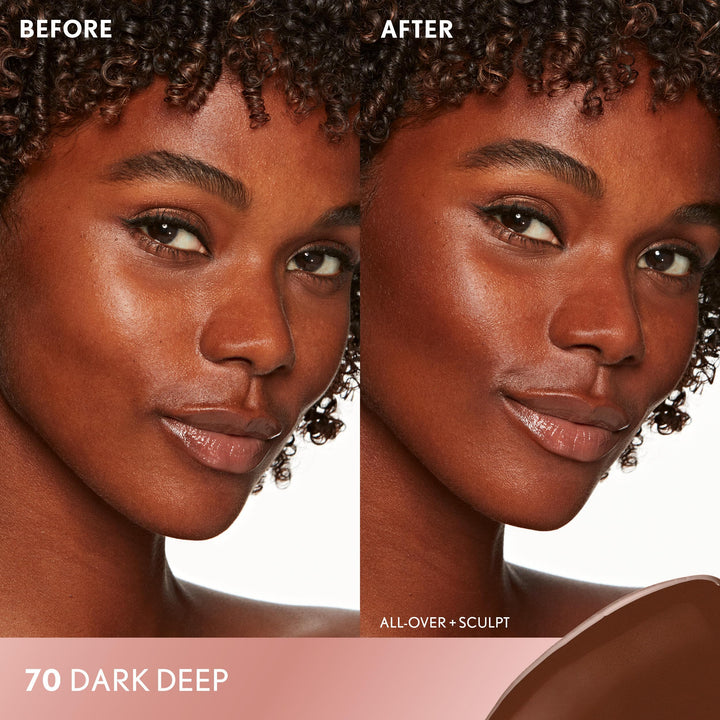 COVERGIRL TruBlend Sun &amp; Sculpt Bronzing Glow Serum, Buildable, Radiant Glow, Wand and Pump Applicator