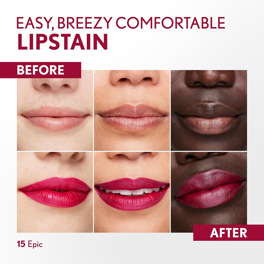 Covergirl Outlast Lipstain, Smooth Application, Precise Pen-Like Tip, Transfer-Proof, Satin Stained Finish, Vegan Formula, 0.06oz