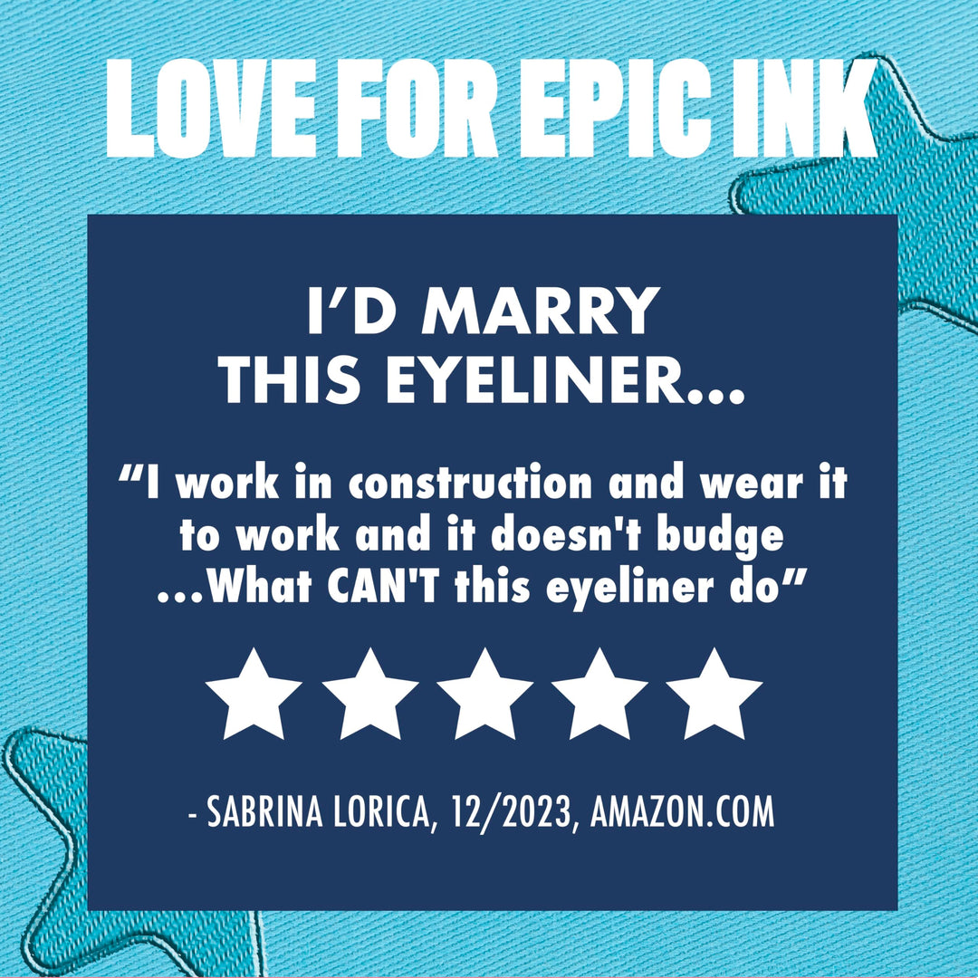 NYX PROFESSIONAL MAKEUP Epic Ink Glitz Liner, Waterproof Metallic Liquid Eyeliner with Vegan Formula 0.03 Fl Oz