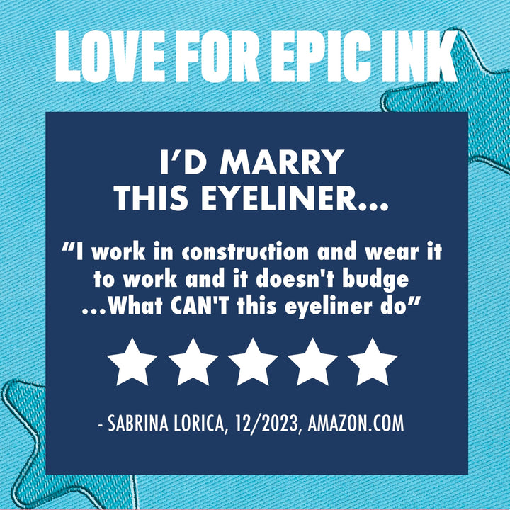 NYX PROFESSIONAL MAKEUP Epic Ink Glitz Liner, Waterproof Metallic Liquid Eyeliner with Vegan Formula 0.03 Fl Oz
