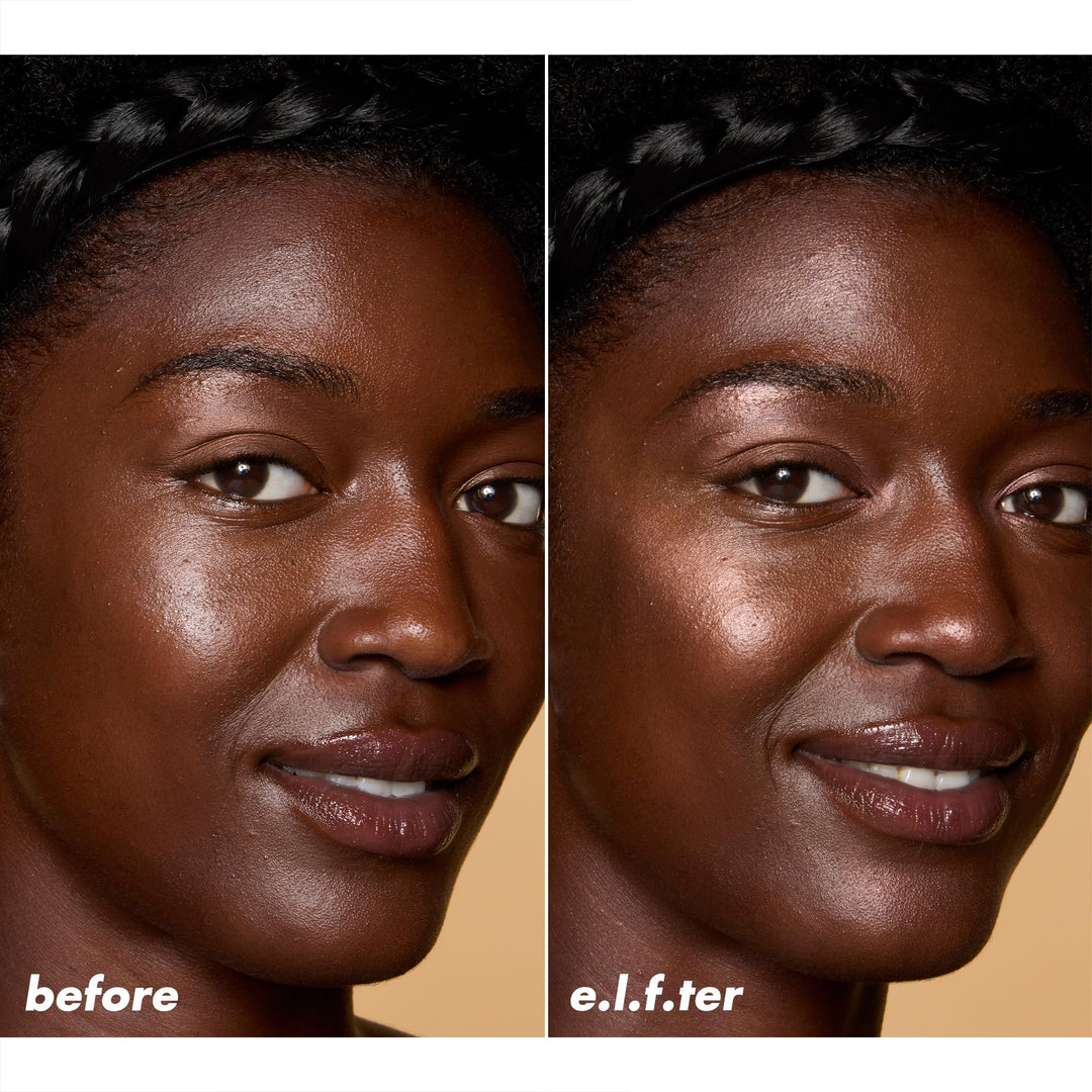 e.l.f. Halo Glow Silky Powder Highlighter, Long-Lasting Luminous Finish, Cake-Resistant With Micro-Shimmer, Vegan & Cruelty-Free