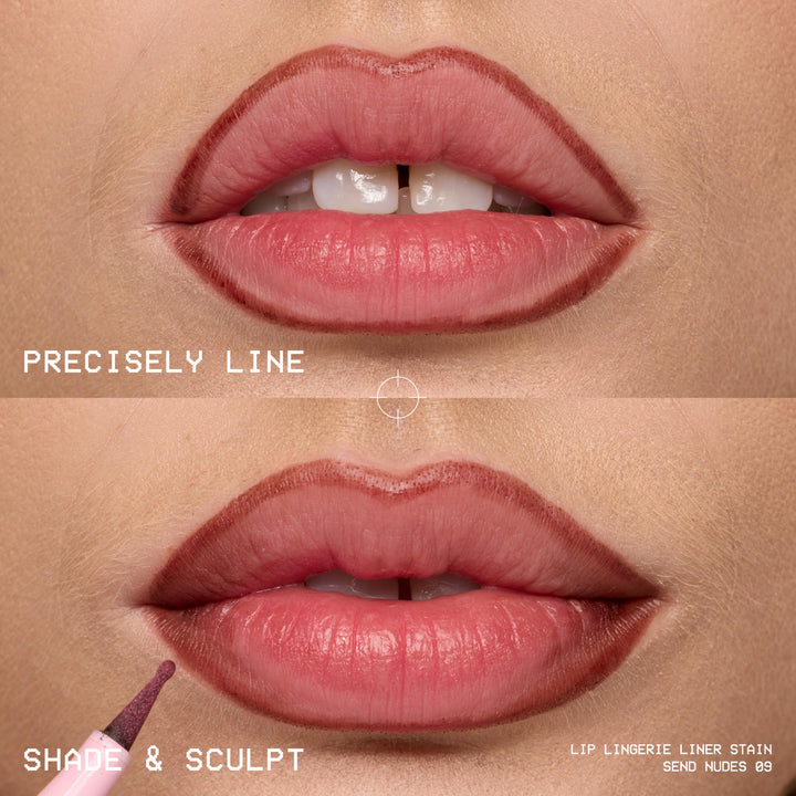 NYX PROFESSIONAL MAKEUP Lip Lingerie Liner Stain, Seamless Make Up with All-Day Color, Waterproof Lip Stain Finish - Up All Night