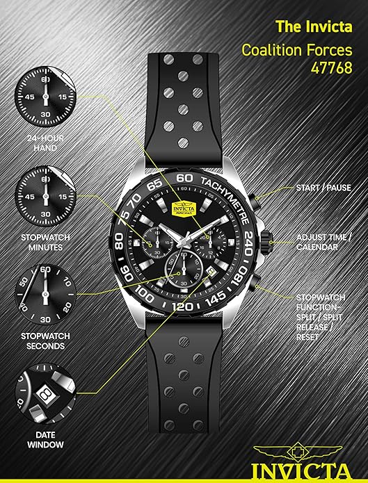 Invicta 47768 Racing Men 43mm VD53 Quartz