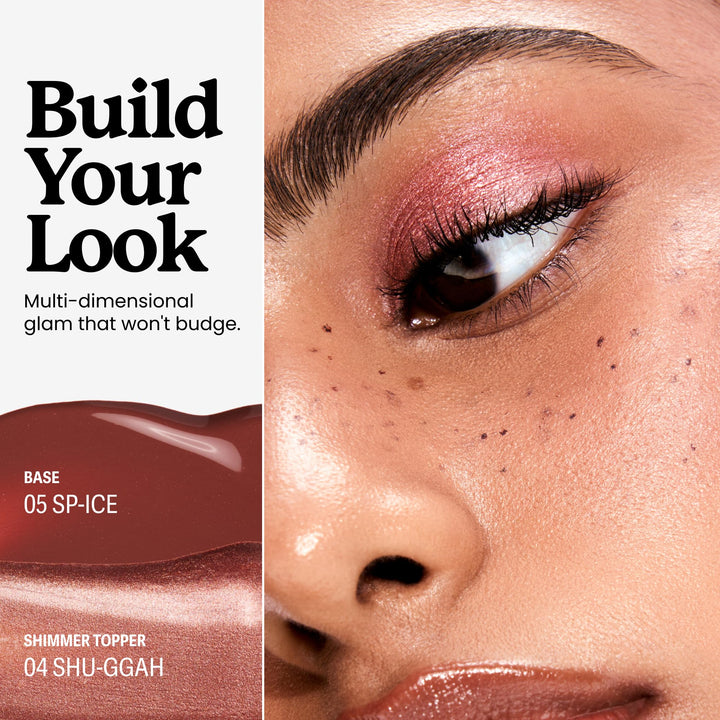 Sacheu Liquid Eyeshadow STAY-N, Buildable &amp; Blendable Creamy &amp; pigment-packed vegan formula, longwear, crease-proof, no fallout, infused with hyaluronic acid