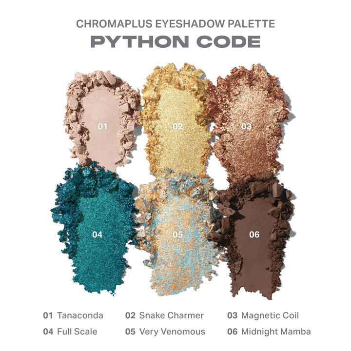 Morphe ChromaPlus 6-Pan Eyeshadow Palette - High Pigment Eye Makeup with Shimmer, Matte &amp; Metallic Eye Shadow - Neutral Eyeshadow Makeup Collection for All-Day Wear