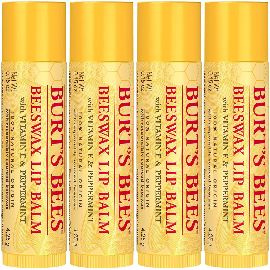 Burt's Bees Lip Balm - Original Beeswax, Lip Moisturizer With Responsibly Sourced Beeswax, Tint-Free, Natural Origin Conditioning Lip Treatment, 0.15 oz - 1 Count