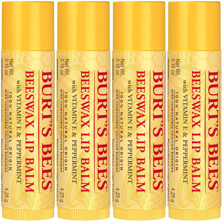 Burt's Bees Lip Balm - Original Beeswax, Lip Moisturizer With Responsibly Sourced Beeswax, Tint-Free, Natural Origin Conditioning Lip Treatment, 0.15 oz - 1 Count