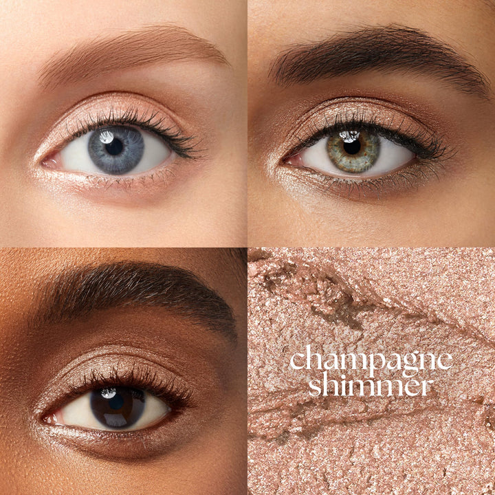 Julep Eyeshadow 101 Cream-to-Powder Waterproof Shadow Stick – Champagne Shimmer – Long-Lasting, Crease-Proof, Medium Golden-Beige Shimmer Cream Eyeshadow with Built-in Smudger