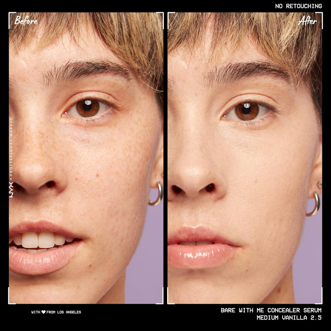 NYX PROFESSIONAL MAKEUP Bare With Me Concealer Serum, Concealer Makeup For Up To 24Hr Hydration