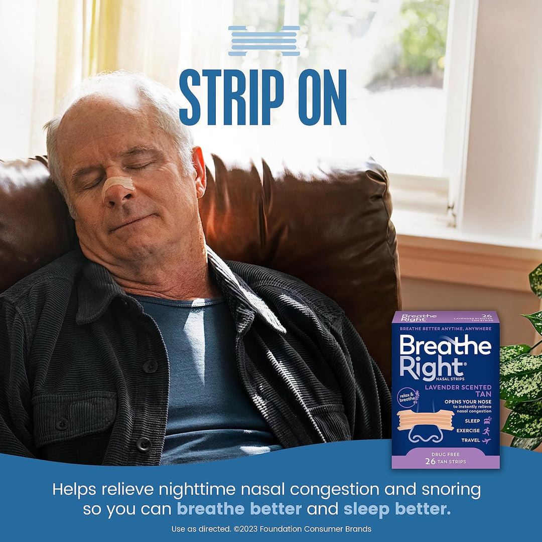 Breathe Right Extra Strength, Nasal Strips, Drug Free Nasal Congestion Relief for Better Breathing, Help Relieve Snoring, 26ct