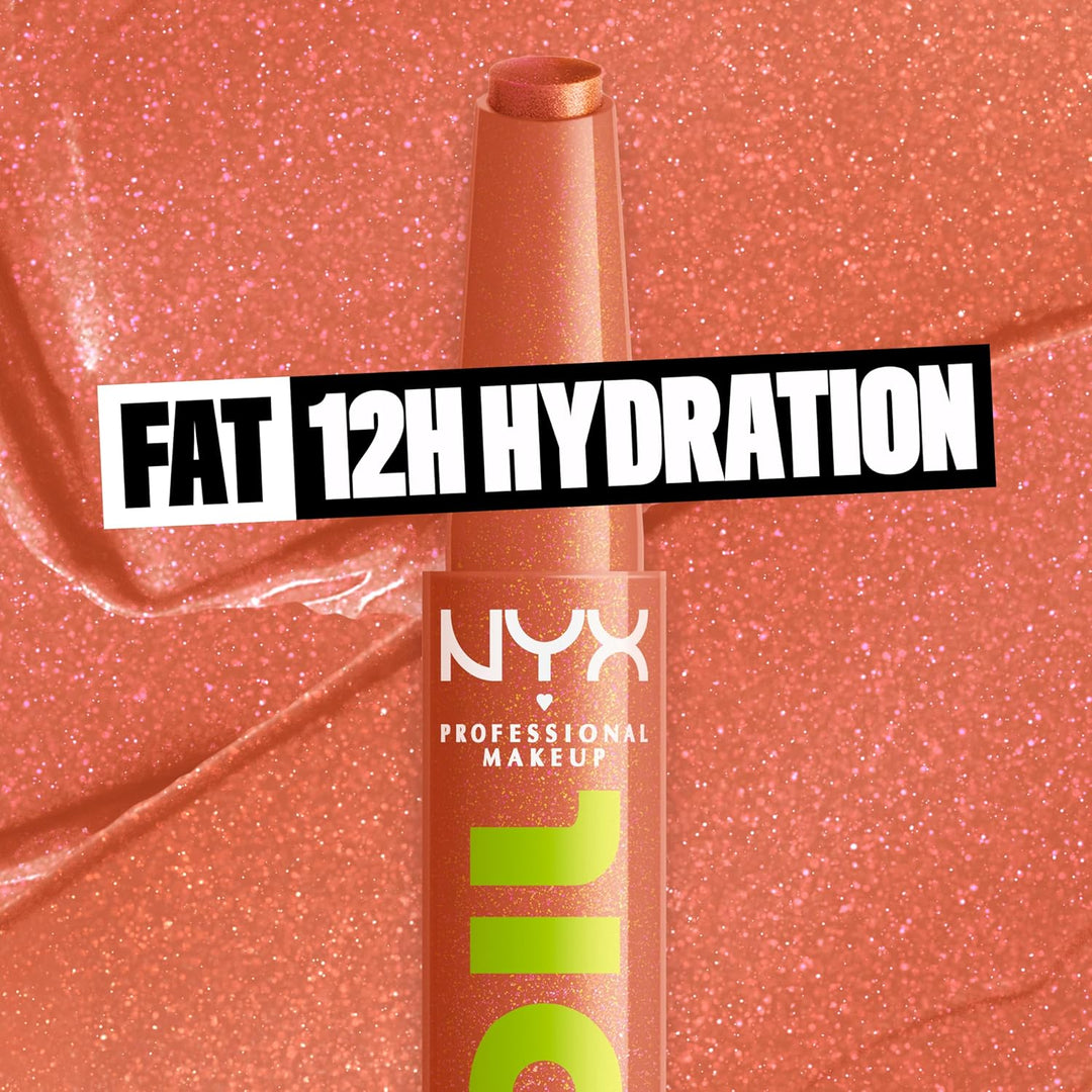 NYX PROFESSIONAL MAKEUP Fat Oil Slick Click, Lightweight, Buildable, Pigmented Vegan Lip Balm