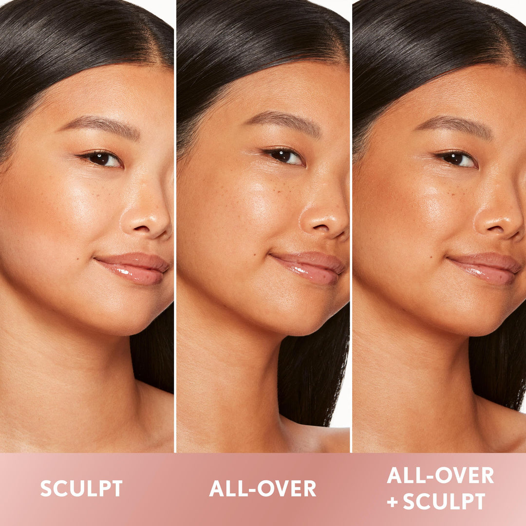 COVERGIRL TruBlend Sun &amp; Sculpt Bronzing Glow Serum, Buildable, Radiant Glow, Wand and Pump Applicator