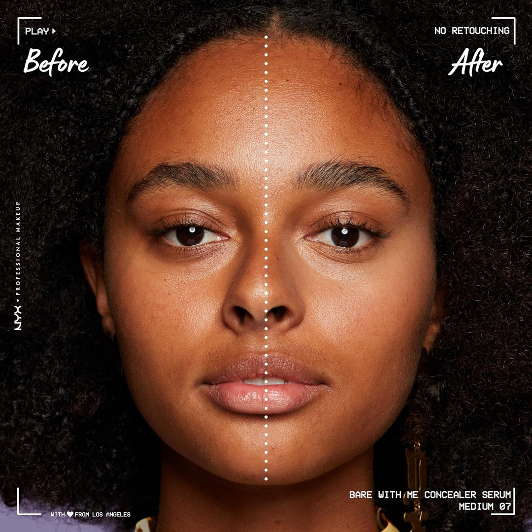 NYX PROFESSIONAL MAKEUP Bare With Me Concealer Serum, Concealer Makeup For Up To 24Hr Hydration