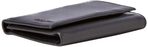 Calvin Klein 79027 Men's RFID Slim Leather Trifold Wallet -Black