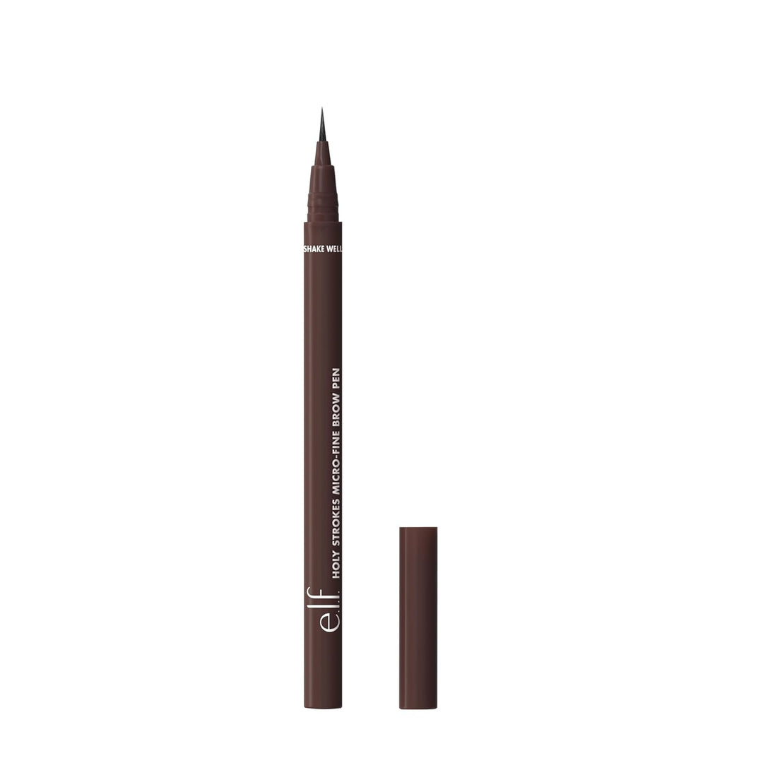 e.l.f. Holy Strokes Micro-Fine Brow Pen, Liquid Waterproof Eyebrow Makeup For Detailing &amp; Adding Dimension, Vegan &amp; Cruelty-Free