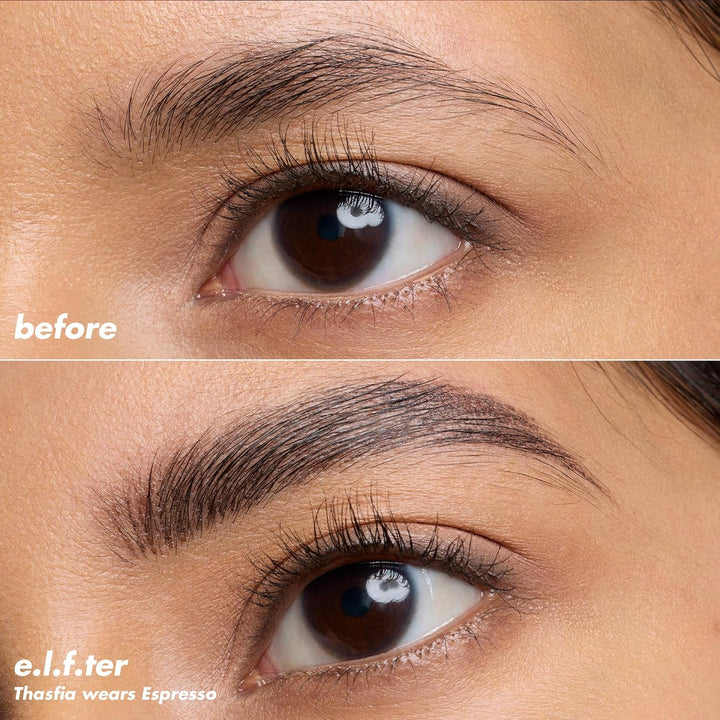 e.l.f. Holy Strokes Micro-Fine Brow Pen, Liquid Waterproof Eyebrow Makeup For Detailing &amp; Adding Dimension, Vegan &amp; Cruelty-Free