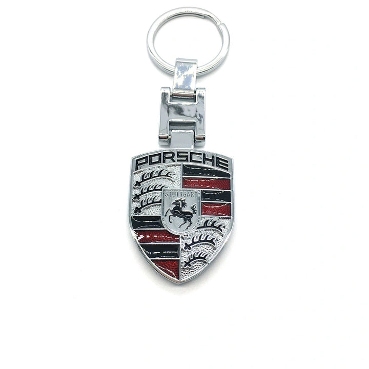 Keychain Porsche Car Badge Metal Pendant Accessories