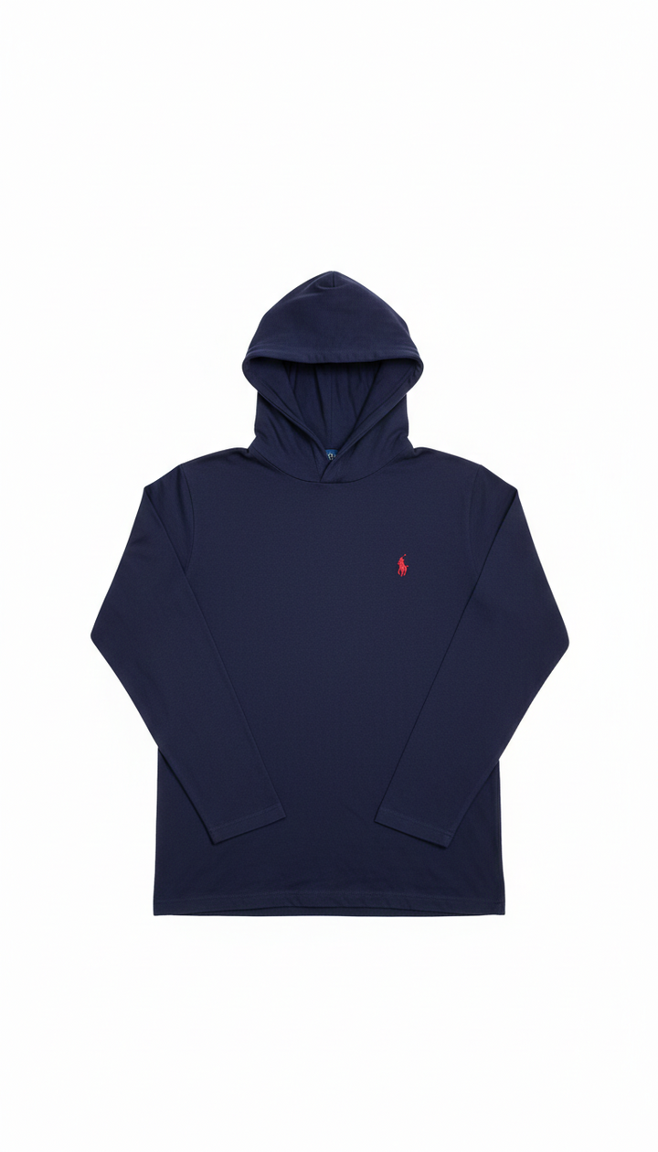 Ralph Lauren Polo Kid’s Navy Blue Lightweight Hoodie - 8 Years
