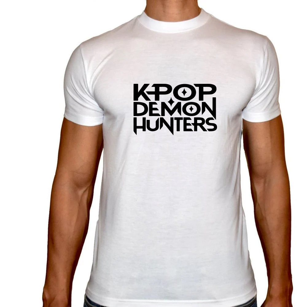 Phoenix White Round Neck Printed T-Shirt Men ( Kpop Demon Hunters )