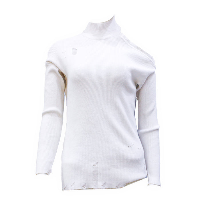 Guess Women Long Sleeve White Pullover