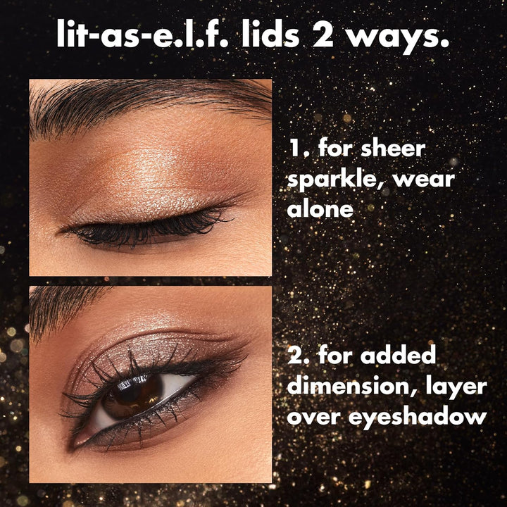 e.l.f. Fine As Fleck Glitter Eyeshadow, Long-Lasting Sheer Eye Makeup With A Shimmer Finish, Smooth Formula, Vegan & Cruelty-Free