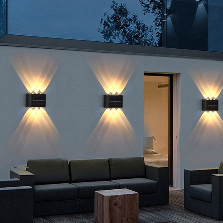 Outdoor Solar Wall Lights Up and Down 6 LED Solar for gardens and others