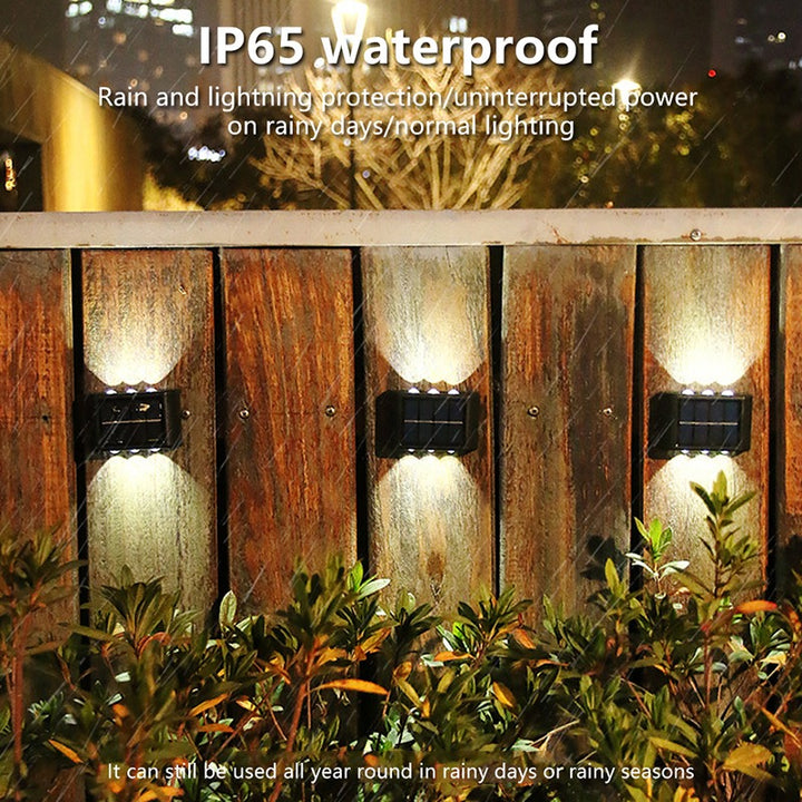 Outdoor Solar Wall Lights Up and Down 6 LED Solar for gardens and others