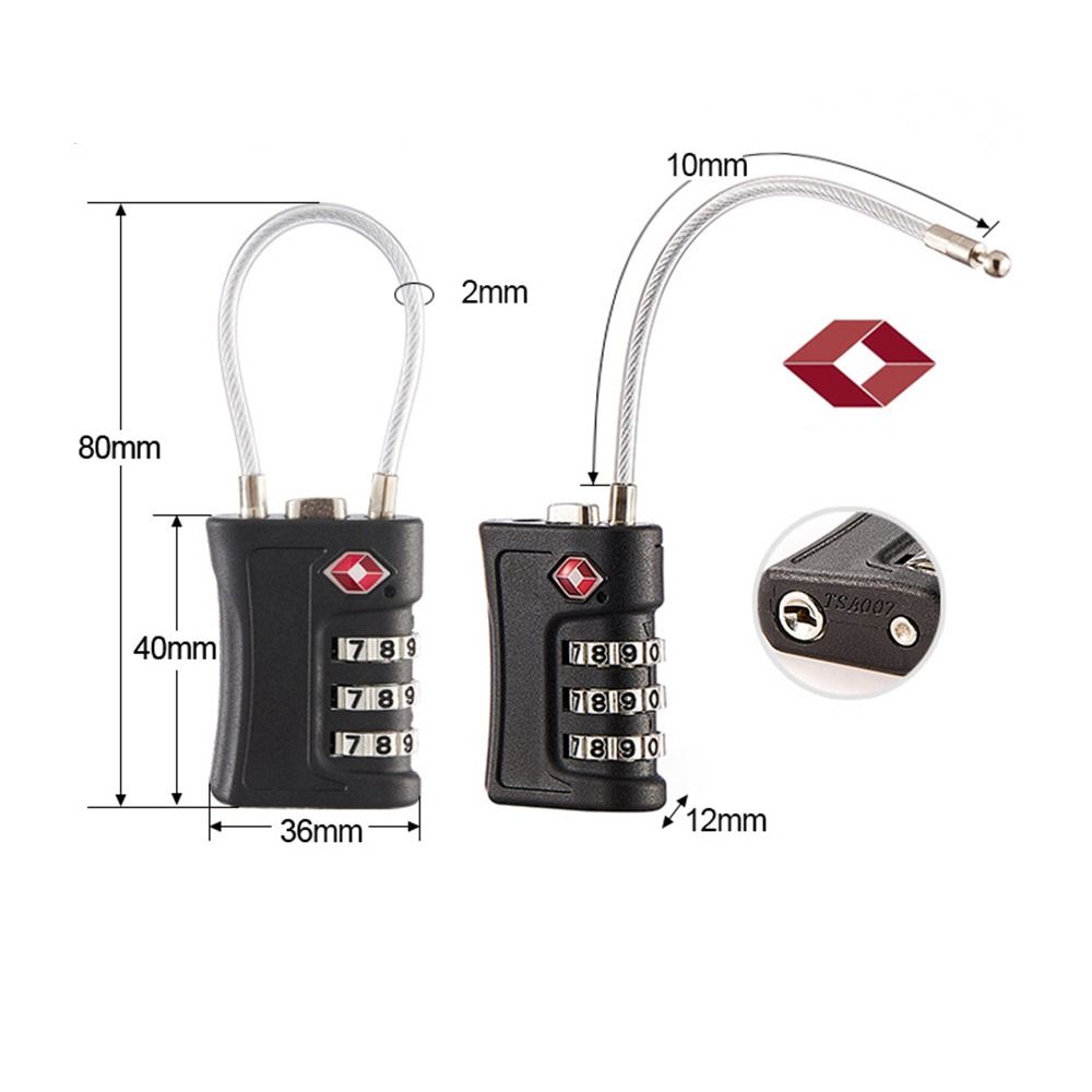 Code Lock for Travel Luggage Password Changeable Lock - Blue